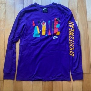 Nike Long Sleeve Tshirt (Purple)
